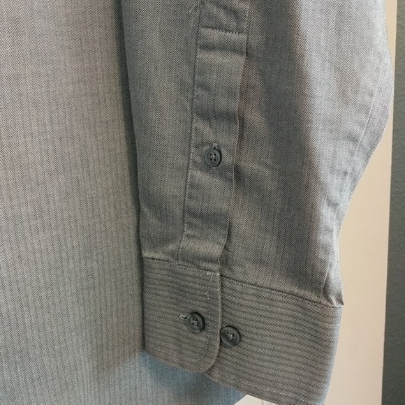 grey button down shirt - Picture 3 of 5